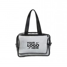 Clear Cosmetics Tote Bag with Zipper